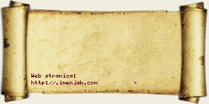 Andjelina Tošović vizit kartica